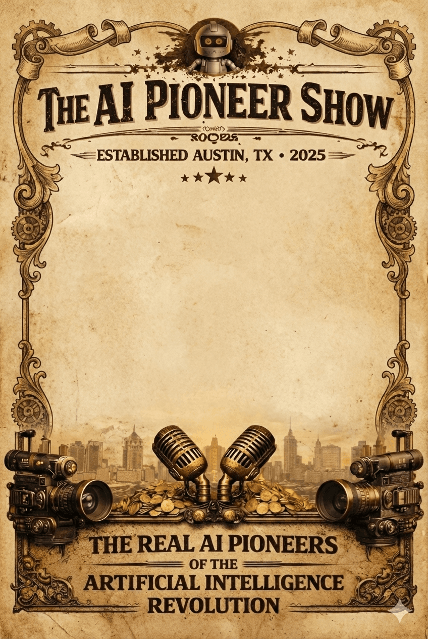 The AI Pioneer Show - Vintage Poster